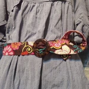 Vera Bradley Cotton Floral Reverseable Belt